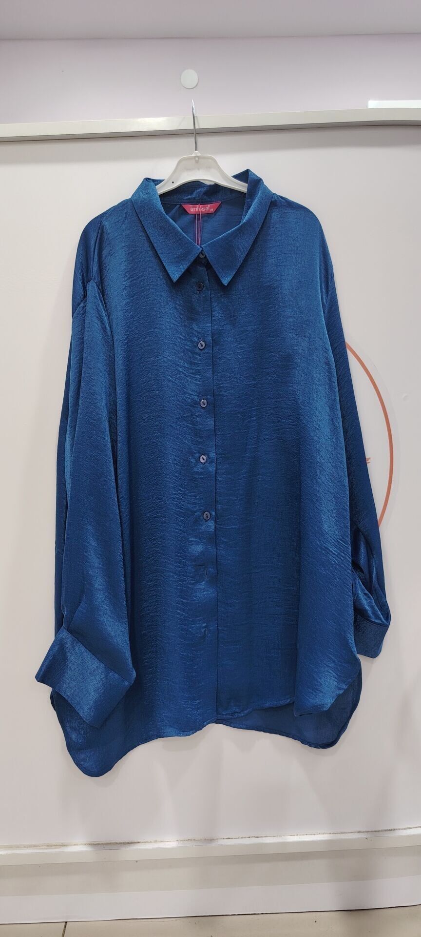 Büyük beden mavi gömlek
