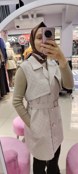 İnce kapitone yelek