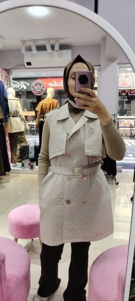 İnce kapitone yelek