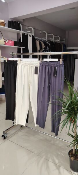 Oysho kumaş eşofman altı Siyah  - Xl