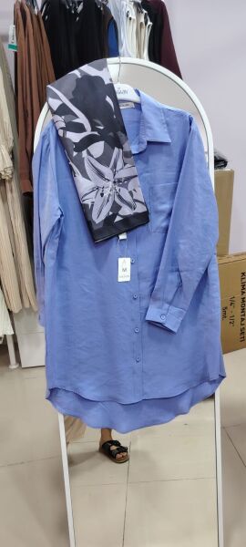 Pamuklu uzun gömlek