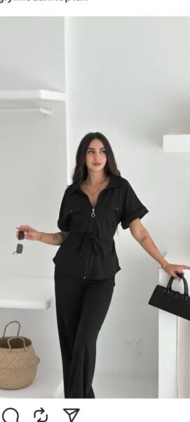 Oysho kumaş ikili eşofman takımı