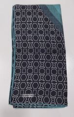 Geometrik desen İpek pamuk eşarp