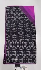 Geometrik desen İpek pamuk eşarp