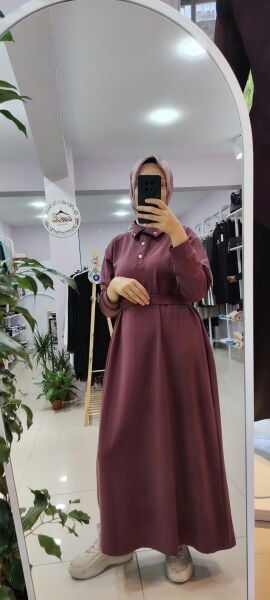 Çıt çıtlı penye elbise