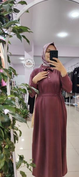 Çıt çıtlı penye elbise