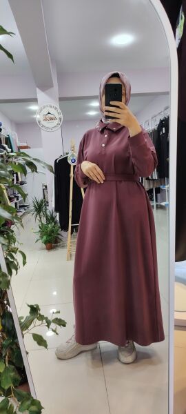 Çıt çıtlı penye elbise M