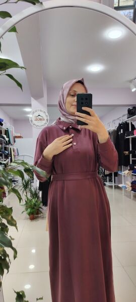 Çıt çıtlı penye elbise M