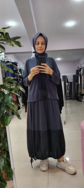 Paraşüt detaylı balon etekli ikili takım