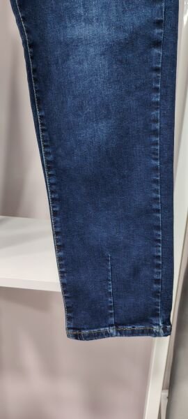 Full likralı Mom Jean pantolon