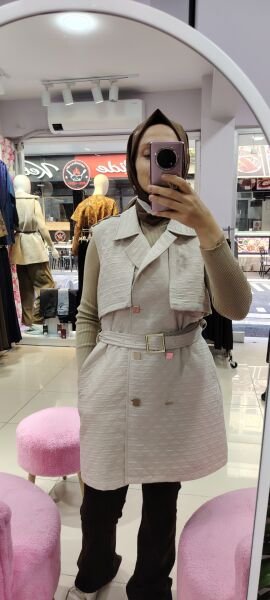 İnce kapitone yelek