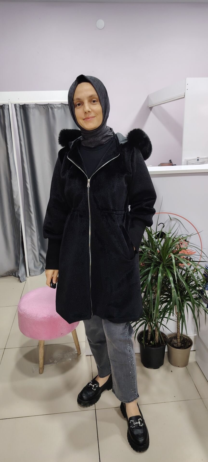 Kürklü Astarlı Angora Kaban