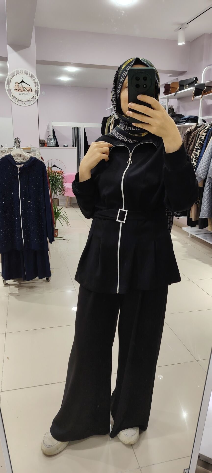 Beli Oturtmalı İkili Takım-siyah